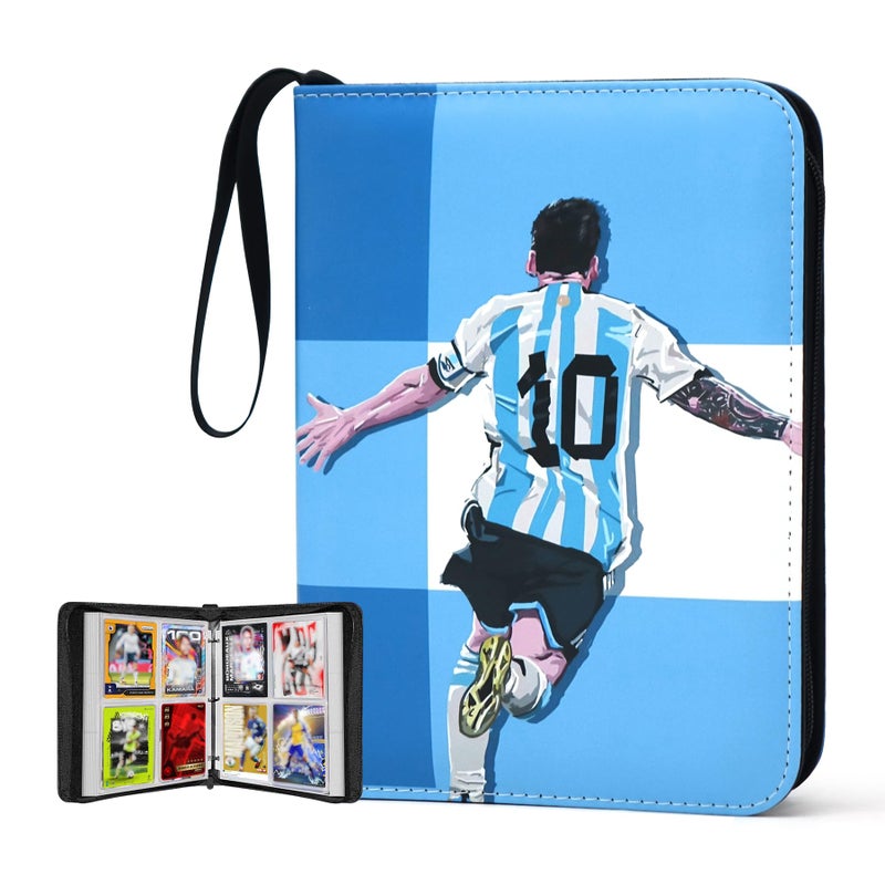 WTVIDAS 400 Pockets Soccer Card Binder for Soccer Trading Cards 2025-2026 Portable Waterproof Storage Bag with Removable Sleeves for Sports TCG Cards Collectors - Image 1